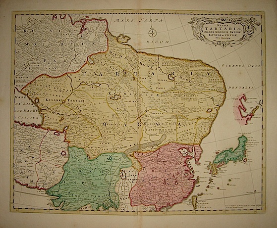 De Wit Frederick (1630-1706) Magnae Tartariae, Magni Mogolis Imperii, Iaponiae et Chinae nova descriptio 1680 ca. Amsterdam